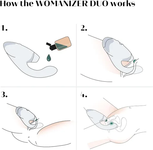 Miniatura 6 de Womanizer Duo 1 Vibrador de succión de clítoris para mujeres Juguete sexual para adultos con succión vibratoria Estimulador de clítoris y punto