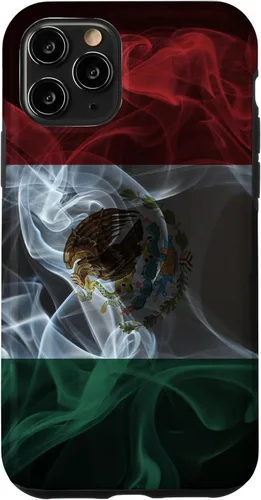 Miniatura 28 de iPhone 11 Smoky Mexico Flag - Funda de orgullo mexicano estilo humo