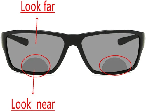Miniatura 3 de Gafas de lectura bifocales fotocrómicas de transición al aire libre para hombres y mujeres, lentes de sol deportivos para presbicia (negro, 200)
