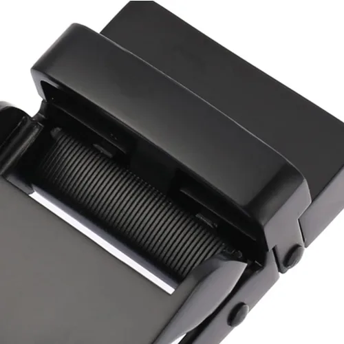 Miniatura 8 de EXCEART 2 hebillas de cinturón para hombre de aleación de negocios con hebilla automática única para cinturón (negro)