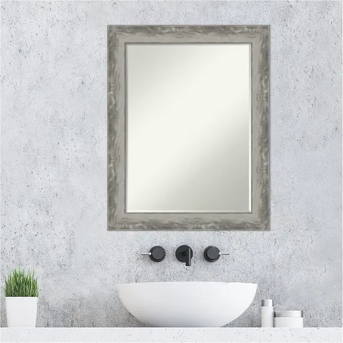 Miniatura 8 de Amanti Art Espejo de baño de bronce para sobre el fregadero, espejo rectangular de bronce Vogue de 31 x 25 pulgadas, marco tradicional medio, se