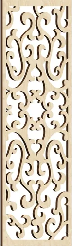 Miniatura 43 de Smithfield Paneles de pared decorativos de madera con calado, 13 3/8 pulgadas de ancho x 34 3/8 pulgadas de alto x 3/8 de alto, roble rojo rojo