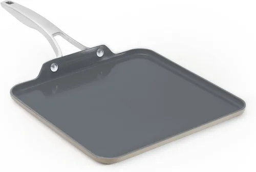 Miniatura 8 de Calphalon® Premier - Plancha cuadrada antiadherente de cerámica de 11 pulgadas, azul medianoche
