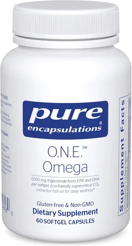 Pure Encapsulations O.N.E. Omega - Suplemento de aceite de pescado para la salud del corazón, articulaciones, piel, ojos y cognición* - Concentrado
