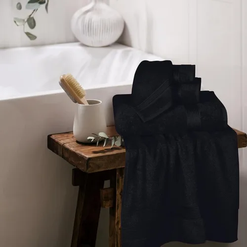 Miniatura 4 de Elvana Home Juego de 6 toallas de algodón ultra suave que contiene 2 toallas de baño de 28 x 55 pulgadas, 2 toallas de mano de 16 x 24 pulgadas y 2