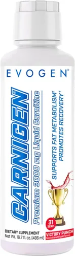Miniatura 7 de Evogen Carnigen Premium L Carnitine Liquid – Suplemento L Carnitina 3000 Suplemento de carnitina L para el metabolismo y recuperación de la grasa