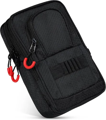 mytag Bolsa de pelota de golf con cremallera | Almacena 12-15 bolas, bolsa de objetos de valor de golf, bolsa organizadora portátil para atuendos,