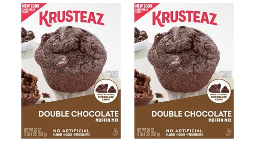 Miniatura 21 de Krusteaz Paquete Variado, Mezcla de Muffin con Remolino de Canela y Migas (21 oz), Mezcla de Muffin de Arándano Rojo y Naranja (18.6 oz), Mezcla