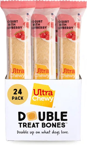 Miniatura 13 de Ultra Chewy Double Treat Bones Favorites, golosinas para perros, hechas en los Estados Unidos, golosinas saludables, fáciles de digerir, promueve