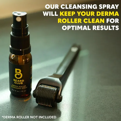 Miniatura 2 de The Beard Club Derma Roller Spray limpiador - Limpia y prolonga la vida útil del rodillo Derma - 0.5 onzas