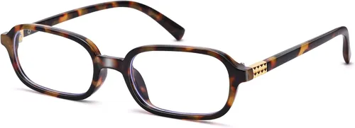 Miniatura 7 de NULOOQ Lentes retro rectangulares con luz azul para mujeres y hombres, pequeños anteojos cuadrados con marco vintage