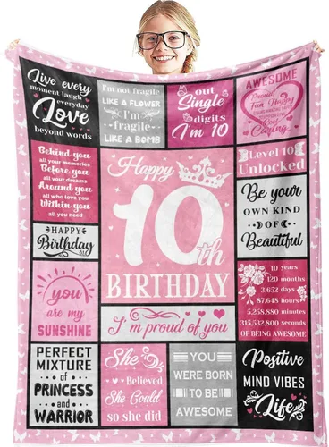 Regalos para niñas de 10 años, regalos de cumpleaños para niñas de 10 años, regalo de cumpleaños número 10 para niñas, decoraciones de cumpleaños