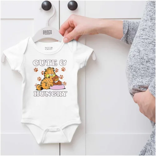 Miniatura 5 de Brisco Brands Garfield - Body de bebé lindo y hambriento de dibujos animados para niñas