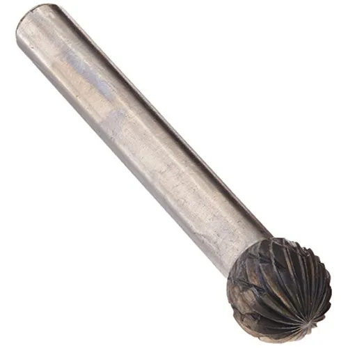 Miniatura 64 de Drill America SA-1 Rebaba de carburo/lima giratoria cilíndrica de doble corte para amoladora de troquel de 1/4" de diámetro x 5/8" de longitud