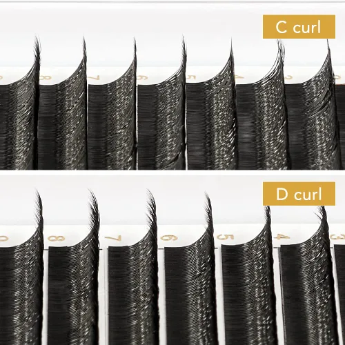 Miniatura 7 de Extensiones de pestañas YY, extensiones de pestañas Y, rizo D, 0.003 in, 0.472 in, bandeja mixta en forma de Y, volumen 4D, pestañas postizas de uso