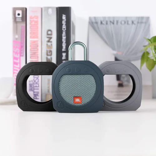 Miniatura 7 de Funda protectora de silicona para JBL Clip 3 Altavoz portátil impermeable (azul)
