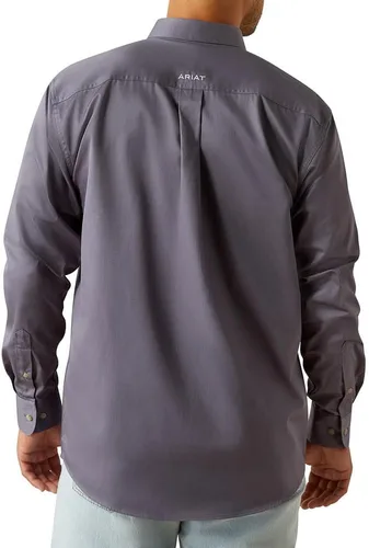 Miniatura 64 de Ariat Camisa de sarga con logotipo del equipo para hombre