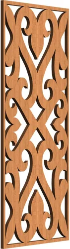Miniatura 89 de Keene Paneles de pared decorativos de madera con calado, 9 3/8 pulgadas de ancho x 24 3/8 pulgadas de alto x 1/4 de alto, roble rojo rojo (Red Oak)