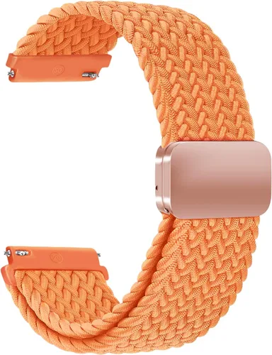 Miniatura 3 de Compatible con Galaxy Watch de 1.81 pulgadas/Galaxy Watch 3 de 1.77 pulgadas/Gear S3 Frontier Classic Band Nylon trenzado elástico elástico Solo