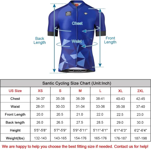 Miniatura 3 de Santic Camiseta de ciclismo para hombre, manga corta, camisas de ciclismo de montaña, chaqueta de bicicleta con bolsillos