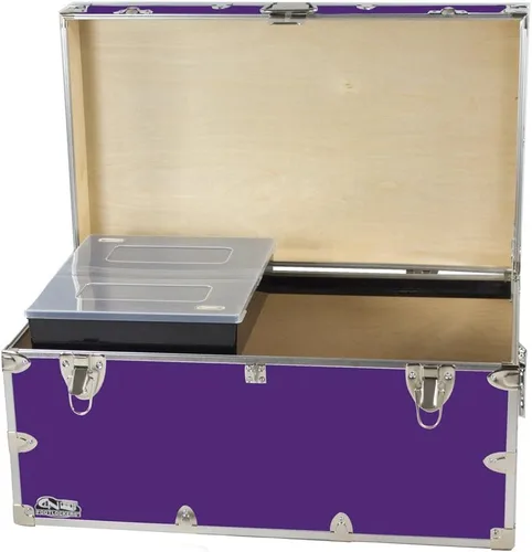Miniatura 11 de C&N Footlockers - Baúl de almacenamiento grande con bandeja - Fabricado en los Estados Unidos - Solo casillero de acero en Amazon - Cofre duradero