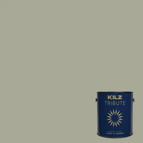 Miniatura 149 de KILZ TRIBUTE Pintura e imprimación, para interiores, semibrillante, Vintage Indigo, 1 galón Índigo Victoria