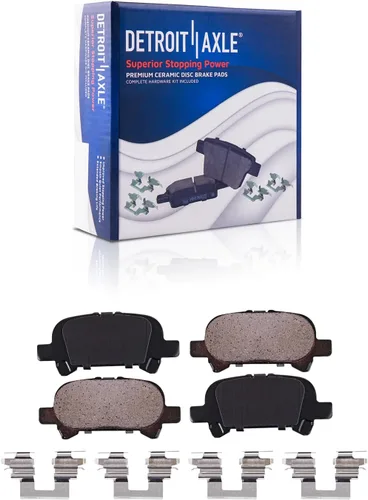 Miniatura 43 de Detroit Axle - Pastillas de freno traseras para Mercedes-Benz C230 C240 C280 C320 C350 CLK320 CLK350 CLK430 E300 E320 E420 E430 SLK350, pastillas