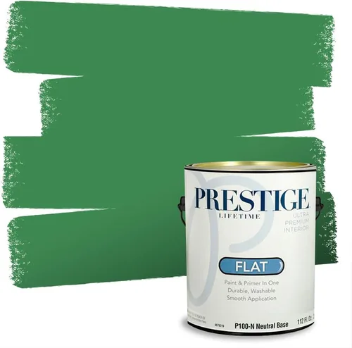 Miniatura 178 de PRESTIGE Pintura exterior e imprimación en uno, aloe, plano, 1 galón