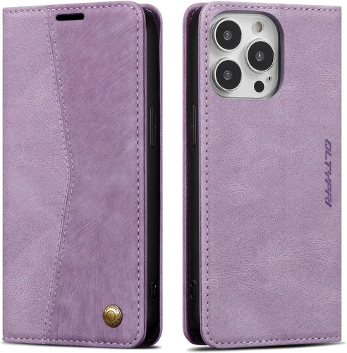 Miniatura 41 de QLTYPRI Para iPhone Air Case Wallet Con Tarjetero, Vintage PU Cuero Kickstand Cierre Magnético A Prueba De Golpes Folio Libro Funda Para IPhone 17