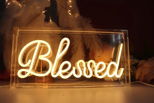 Miniatura 17 de Letrero de neón LED para fiesta, escritorio, dormitorio, hogar, cumpleaños, decoración artística con USB