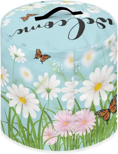 Miniatura 2 de Cubierta antipolvo para olla a presión con estampado floral de pájaros, compatible con 3 cuartos de galón, cubierta antipolvo instantánea duradera