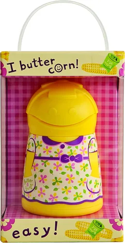 Miniatura 6 de Talisman Designs Butter Baby Púas de acero inoxidable entrelazadas Multicolor Maíz en la mazorca, utensilios Soportes para maíz Brochetas