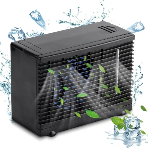 Miniatura 3 de Enfriador de aire portátil de 12 V, mini enfriador de aire móvil, ventilador de refrigeración por agua evaporativo para automóvil, camión, caravana