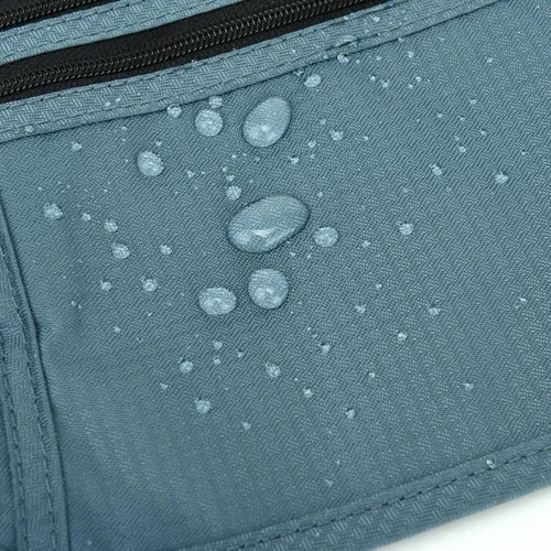 Miniatura 36 de DAITET Cinturón de dinero, soporte para pasaporte, cartera de viaje oculta segura con bloqueo RFID, riñonera encubierta (negro), Negro, Rfid