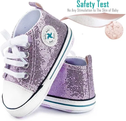 Miniatura 3 de Zapatos de lona para bebés recién nacidos, suela suave, para los primeros pasos, zapatos planos para niños pequeños, zapatos de mezclilla unisex