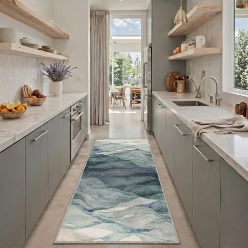 Miniatura 31 de BEIMO Alfombra de pasillo para cocina, alfombra lavable a máquina de 2 x 5 para entrada, alfombras modernas y abstractas suaves, cubierta de piso