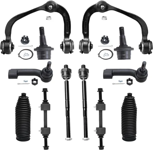 Miniatura 23 de Detroit Axle - Kit de suspensión delantera de 12 piezas para Mercury Grand Marquis Ford Crown Victoria Town Car 2003-2011, 2 brazos de control