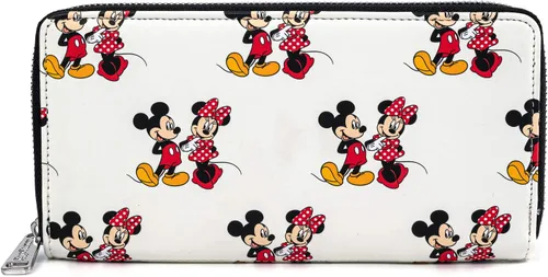 Miniatura 3 de Loungefly Disney Mickey and Minnie Mouse - Cartera con cremallera estampada Multi Classic