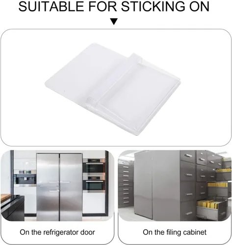 Miniatura 6 de MAGICLULU Soporte magnético para bolígrafo, soporte magnético para archivos, pizarras blancas, bolsas de archivo de PVC transparente, para oficina