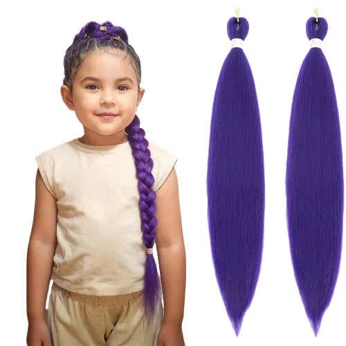 Miniatura 17 de Cabello trenzado preestirado de 26 pulgadas, 8 paquetes 1B, trenzas bohemias de ganchillo con textura Yaki suave para mujeres negras, no tóxico