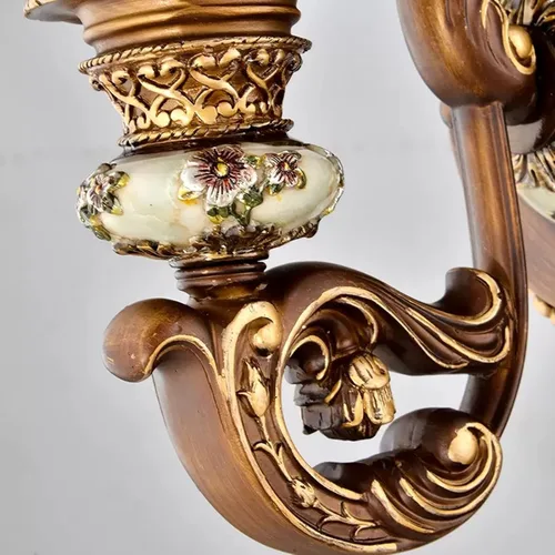 Miniatura 3 de Wall Lamp European Retro Wall Lamp Living Room Background Lamp Wall Lamp Neoclassical Lamp Bedroom Bedside Lamp Wall Lights for Living Room