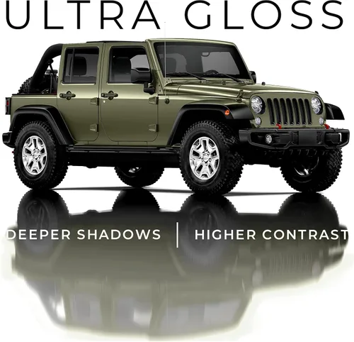 Miniatura 3 de VViViD+ Ultra Brillante Verde Caqui 30.5 cm x 1.5 m Rollo de Película de Envoltura de Vinilo para Auto, Película de Reemplazo de Pintura Premium