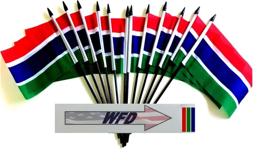 Miniatura 19 de World Flags Direct Banderas en miniatura de poliéster de Afganistán, paquete de 12, decoración de mesa de fiesta, desfiles, 4 x 6 pulgadas, verde