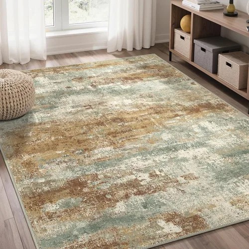 Miniatura 54 de GENIMO Alfombra antideslizante de 2 x 6 pies, lavable para pasillos de cocina, alfombras de cocina modernas abstractas, alfombra ligera de pelo bajo