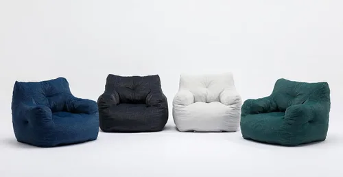 Miniatura 9 de Antetek Sillas puff para adultos y niños, moderna silla decorativa de tela de terciopelo ultra suave para sala de estar, dormitorio, apartamento