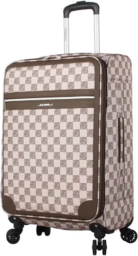 Miniatura 77 de Steve Madden Equipaje de diseñador, Chalet Gris Claro, Juego de maleta giratoria ligera expandible de 3 piezas - Juego de viaje