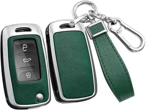 Miniatura 15 de ontto Funda para llavero de automóvil de protección completa, compatible con Volkswagen Jetta Tiguan Passat Polo Beetle Golf GTI/R/MK6 5 Santan