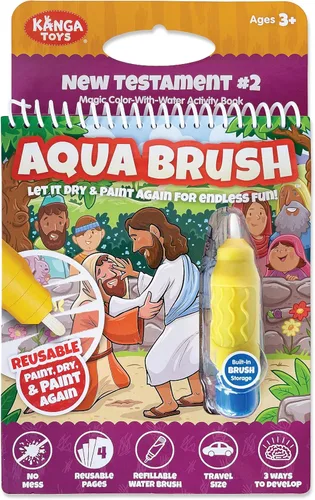 Libro de Colorear de Escrituras con Revelado por Agua para Niños (Nuevo Testamento #2)