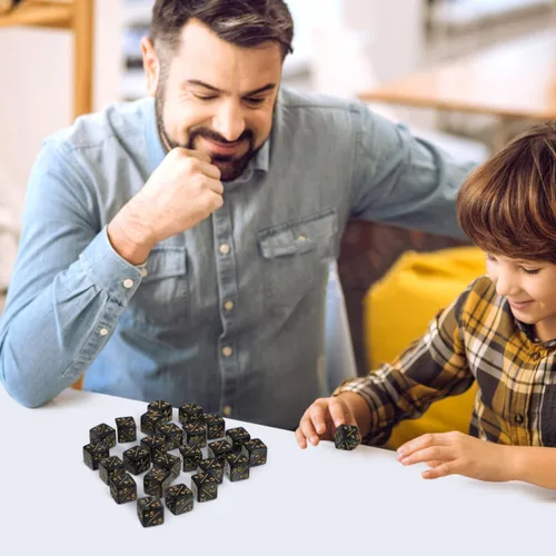 Miniatura 5 de Toddmomy Juego de contadores de dados de 24 piezas de acrílico de 0.62 pulgadas más fichas de dados para juegos de cartas, accesorios