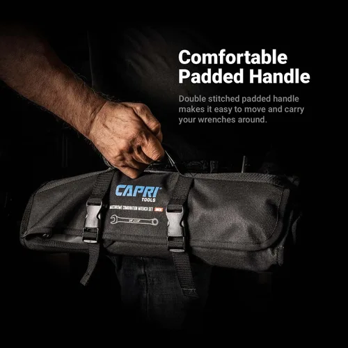 Miniatura 5 de Capri Tools Bolsa enrollable para llaves con bolsillos estándar